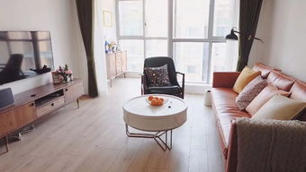 鋪木地板的客廳，真的好溫馨